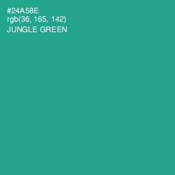 #24A58E - Jungle Green Color Image